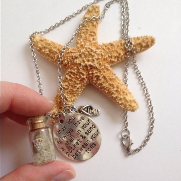 Shell in your Pocket Necklace Bottled Shell & Sand - Picture 3 of 6
